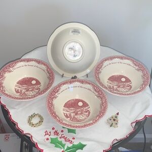 Johnson Brothers Twas The Night Bowl Set/4